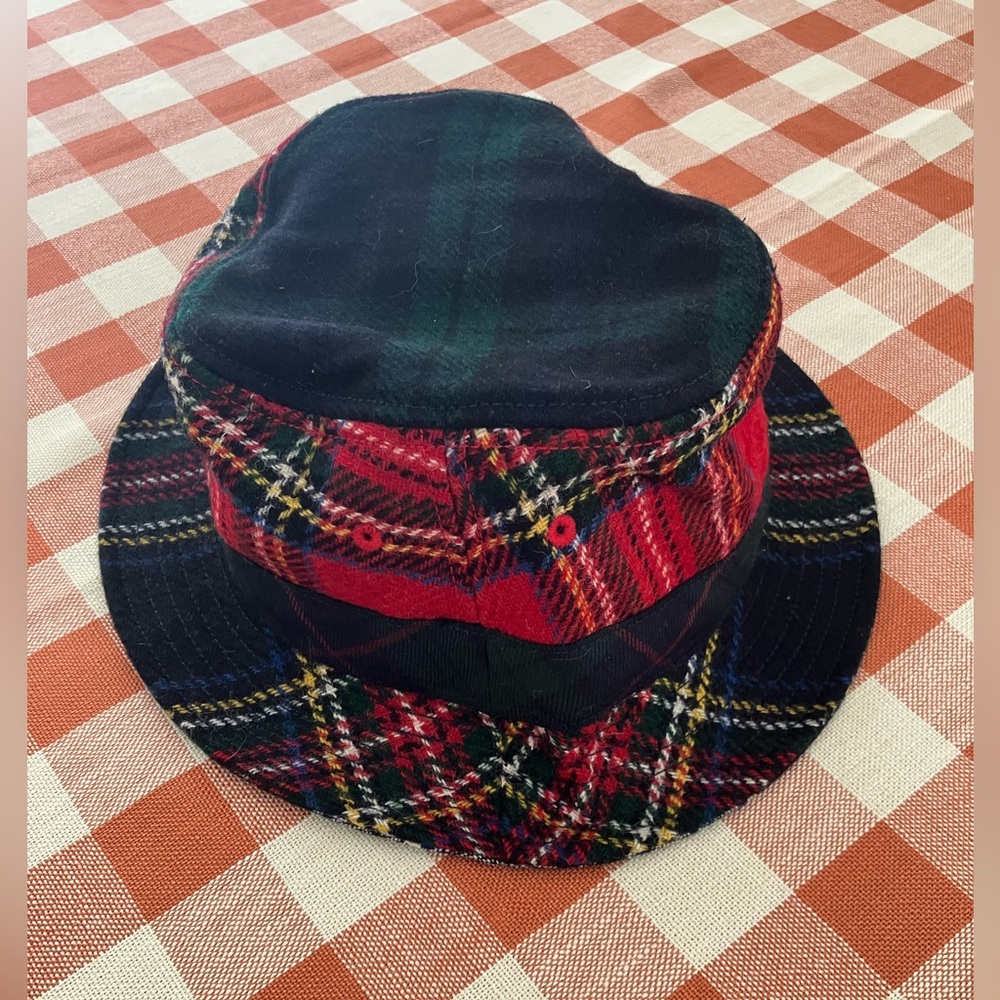 J. Crew Patchwork Tartan Plaid Bucket Hat. Size L-XL. New with Tag.